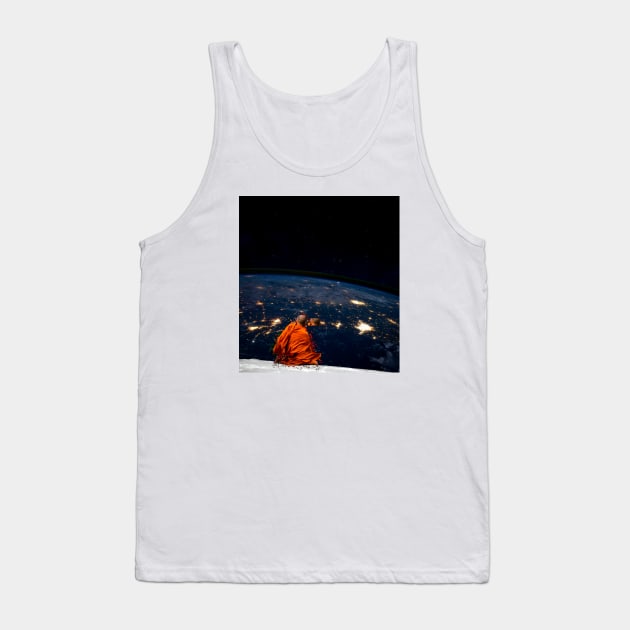 Monk on the Moon Tank Top by The Sherwood Forester